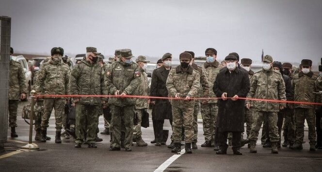 Dağlık Karabağ’da ateşkesi korumak için görev yapacak olan Türkiye-Rusya Ortak Merkezi açıldı