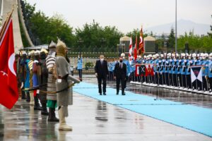 Cumhurbaşkanı Erdoğan, Gürcistan Başbakanı Garibashvili‘yi resmi törenle karşıladı