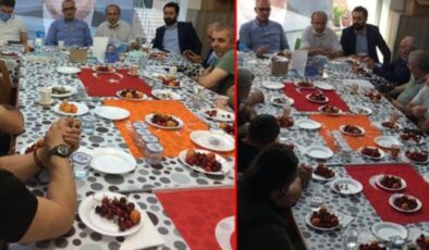 İlçe toplantısında Türk Bayrağı’nın üzerinde yemek yenmesi büyük tepki çekmişti! AK Partili başkan özür diledi