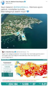 Bakan Koca: 'Marmara denizi aslına döndü, sizleri kutluyoruz'