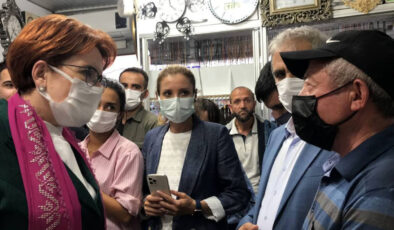 Akşener’in Bayburt ziyaretinde vatandaşlarla partililer arasında arbede