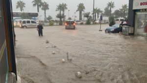 Ordu'da sel: Karadeniz Sahil Yolu ulaşıma kapandı, iş yerlerini su bastı