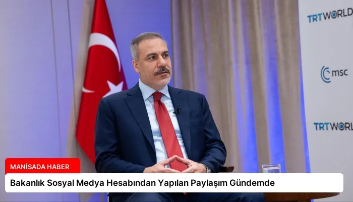 Bakanlık Sosyal Medya Hesabından Yapılan Paylaşım Gündemde