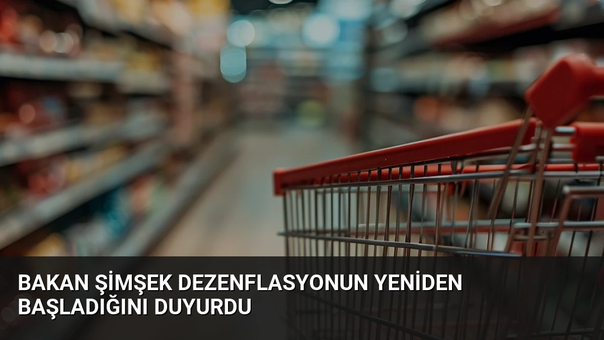 Bakan Şimşek Dezenflasyonun Yeniden Başladığını Duyurdu