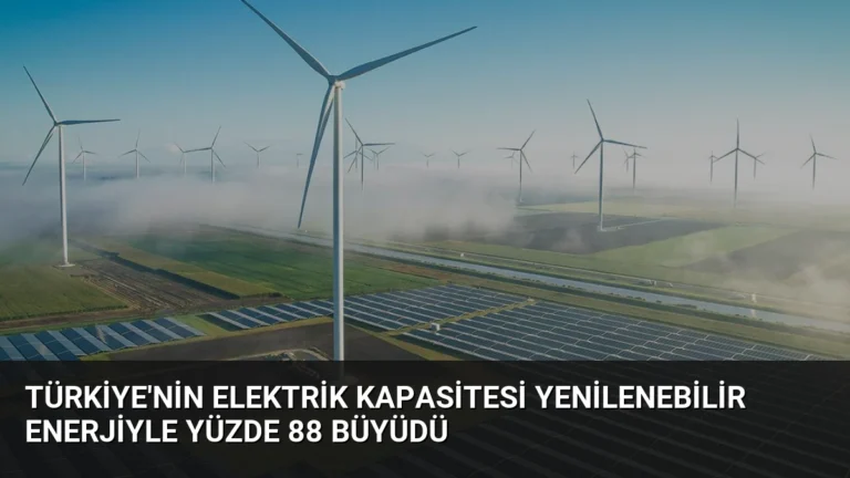 Türkiye’nin Elektrik Kapasitesi Yenilenebilir Enerjiyle Yüzde 88 Büyüdü