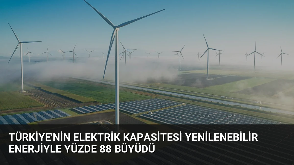 Türkiye’nin Elektrik Kapasitesi Yenilenebilir Enerjiyle Yüzde 88 Büyüdü