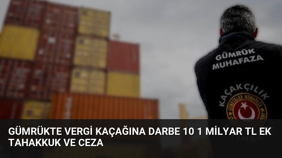Gümrükte Vergi Kaçağına Darbe 10 1 Milyar TL Ek Tahakkuk ve Ceza