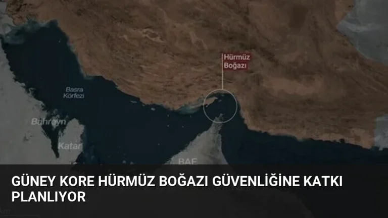 Güney Kore Hürmüz Boğazı Güvenliğine Katkı Planlıyor