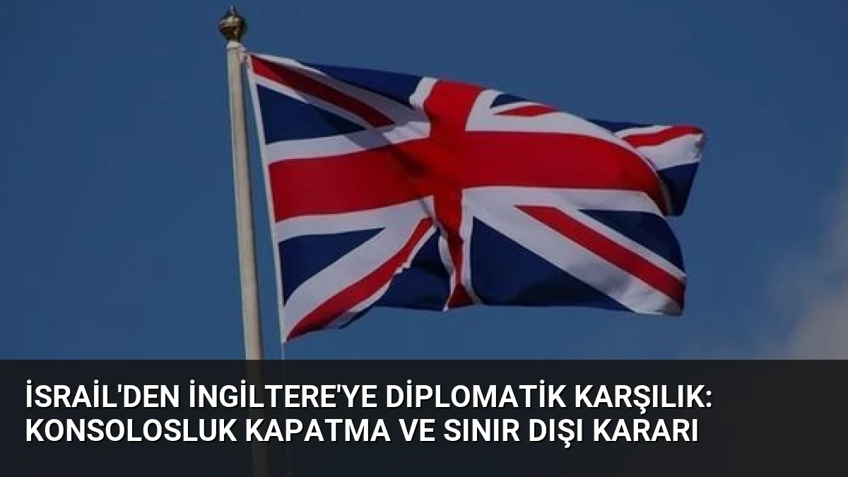 İsrail’den İngiltere’ye Diplomatik Karşılık: Konsolosluk Kapatma ve Sınır Dışı Kararı