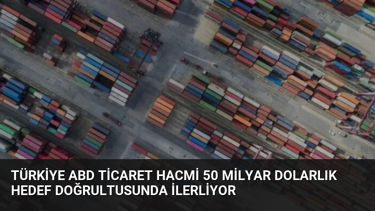 Türkiye ABD ticaret hacmi 50 milyar dolarlık hedef doğrultusunda ilerliyor