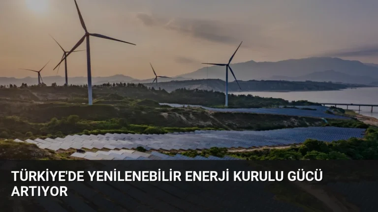 Türkiye’de Yenilenebilir Enerji Kurulu Gücü Artıyor