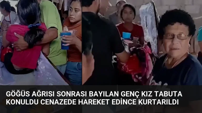 Göğüs Ağrısı Sonrası Bayılan Genç Kız Tabuta Konuldu Cenazede Hareket Edince Kurtarıldı