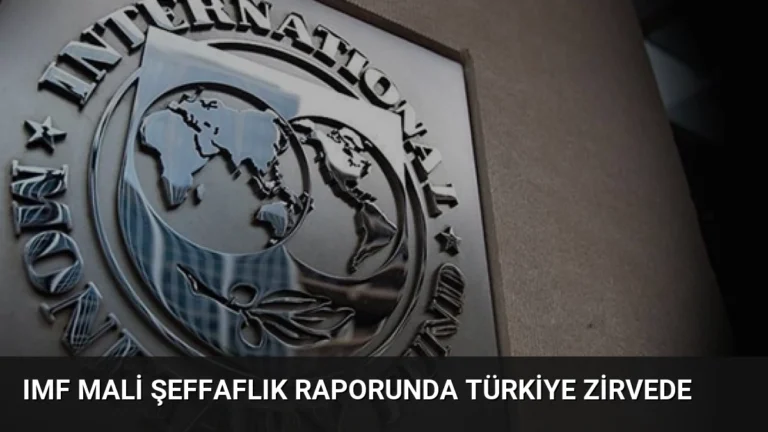 IMF Mali Şeffaflık Raporunda Türkiye Zirvede