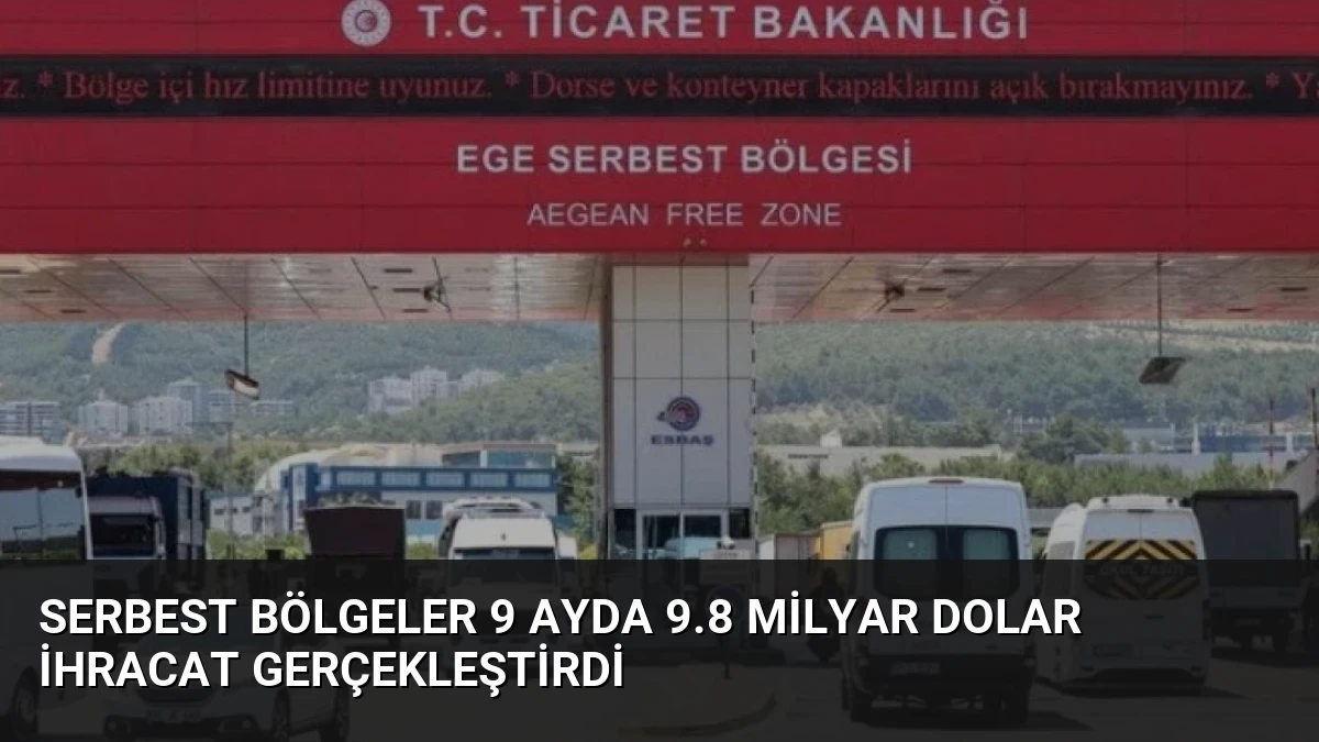 Serbest Bölgeler 9 Ayda 9.8 Milyar Dolar İhracat Gerçekleştirdi