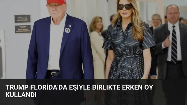 Trump Florida’da Eşiyle Birlikte Erken Oy Kullandı